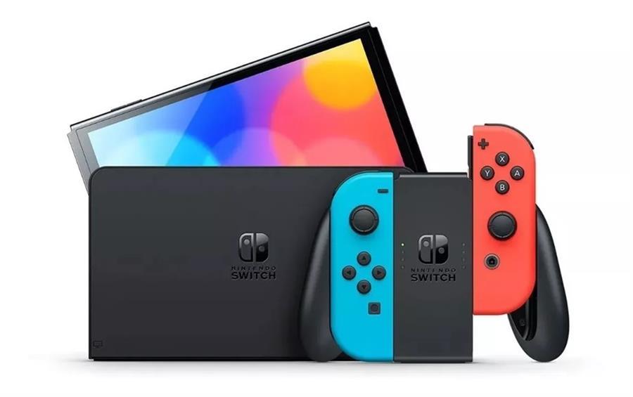 Consola Nintendo Switch OLED 64GB Standard color neón