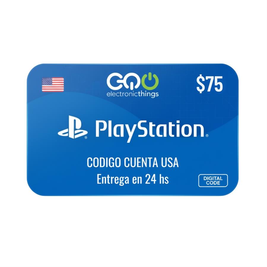 Código Digital PlayStation Store 75 Dólares USA Pago USDT